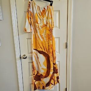 Vibrant Abstract Maxi Dress